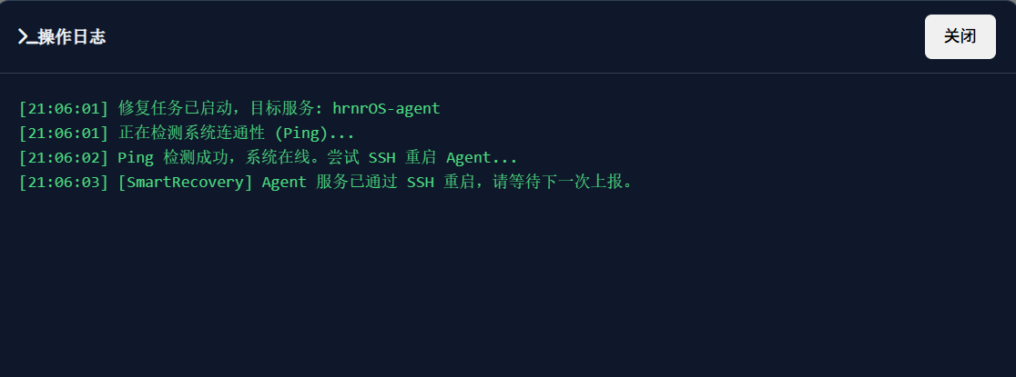 智能修复执行日志