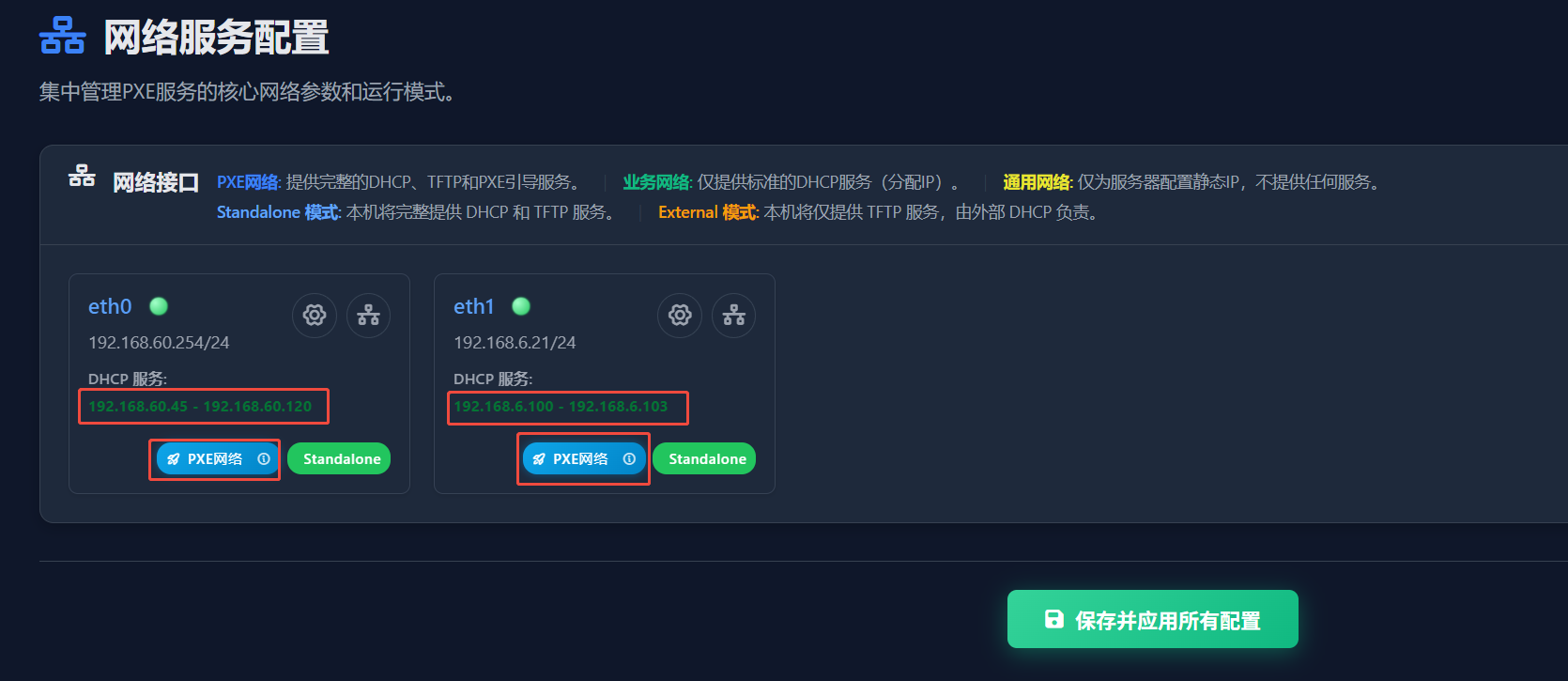 多网段配置概览